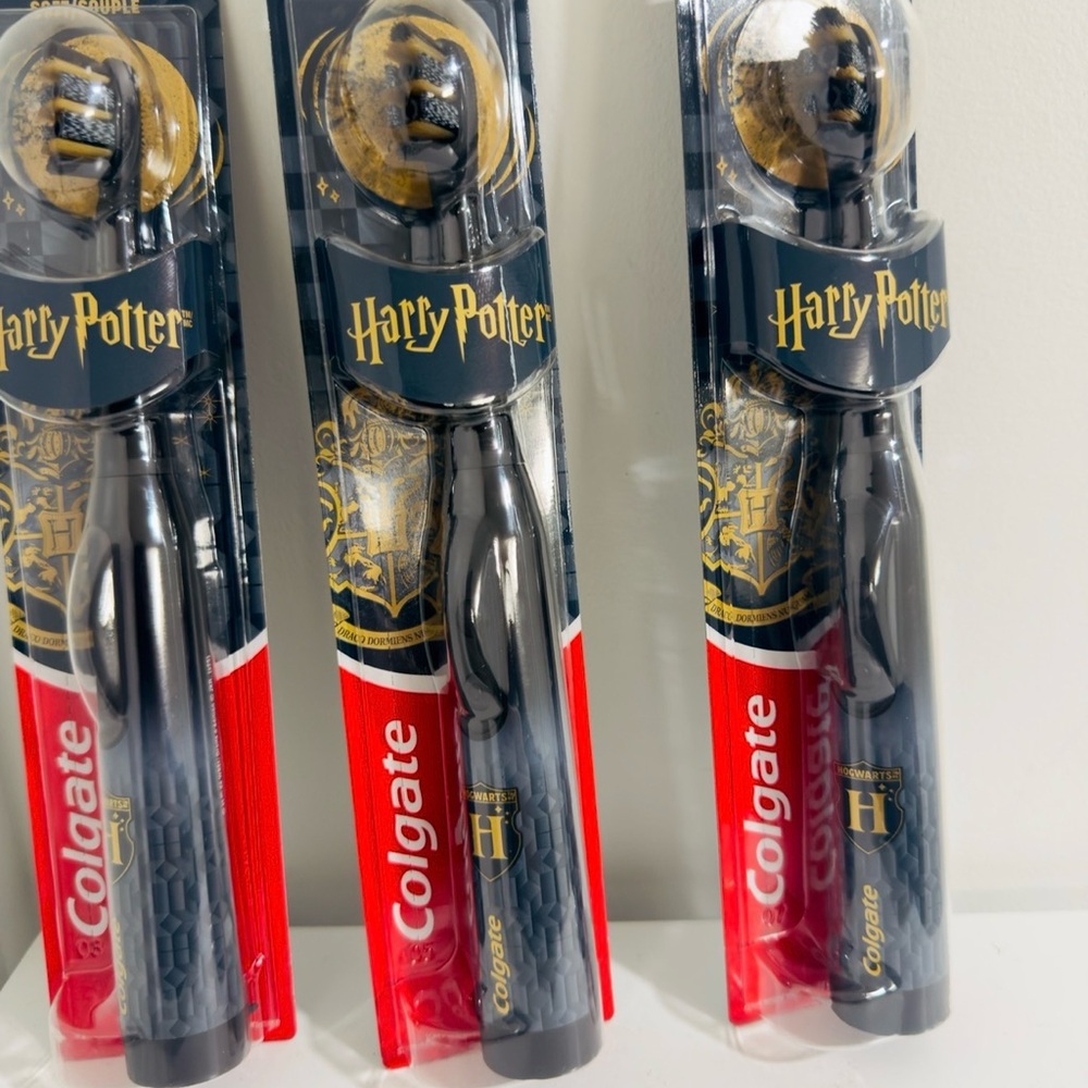 Harry Potter Colgate Black Toothbrush- Brand New 3 pack